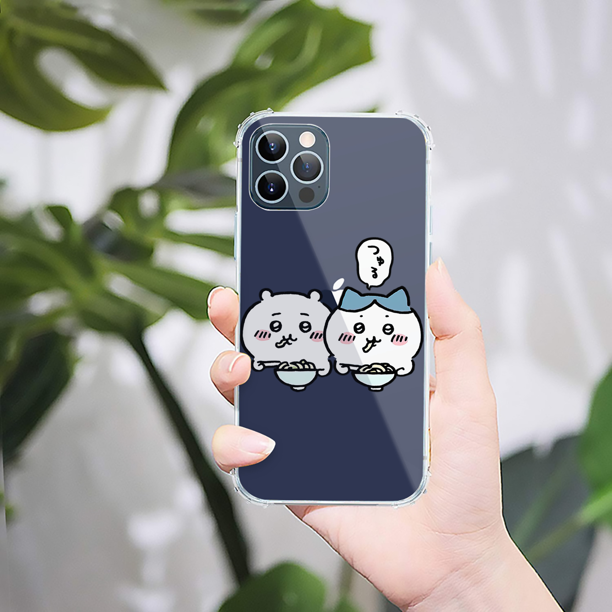（画像用） ちいかわ ハチワレ Chii-kawa hachiware 【iPhone 12シリーズ対応】透明スマホケース（クリアソフトケース）